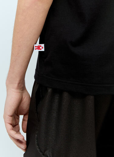 Walter Van Beirendonck 다울리투 티셔츠 블랙 wlt0156010