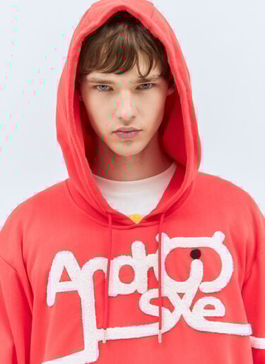 Walter Van Beirendonck Android Hooded Sweatshirt Red wlt0158008