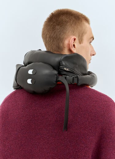 スネークレザー クロスボディバッグ Walter Van Beirendonck スネークレザー クロスボディバッグ ブラック wlt0158031