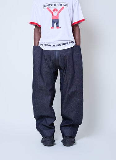 Embossed Square Denim Jeans Walter Van Beirendonck x G-STAR Embossed Square Denim Jeans Blue wlt0160032