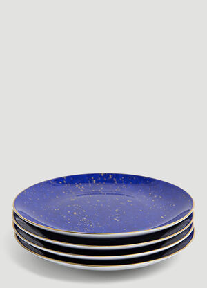 L'Objet Set-of-Four Lapis Dessert Plates Blue wps0639514