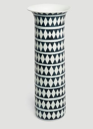 L'Objet Large Tribal Diamond Vase Black wps0642303