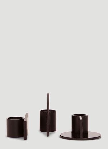 Set of Three Fundament Candle Holders Frama Set of Three Fundament Candle Holders Pink wps0644228