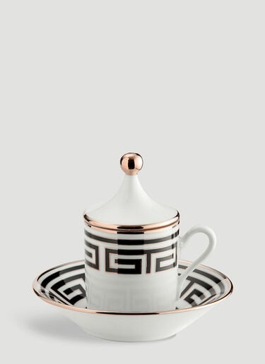 Set of Two Labirinto Tête à Tête Ginori 1735 Set of Two Labirinto Tête à Tête Black wps0644459