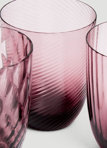 Set of Six Idra Water Glass NasonMoretti Set of Six Idra Water Glass Purple wps0644513