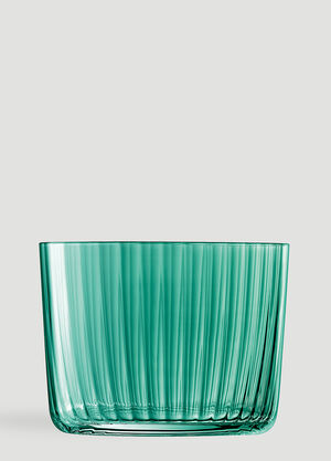 LSA International Set of Four Gems Tealight Holders Green wps0670035