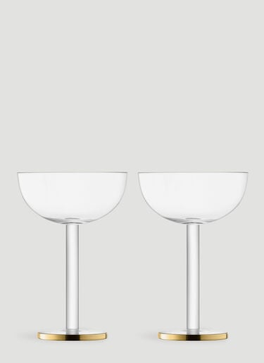 LSA International Set of Two Luca Coupe Glasses Gold wps0670208