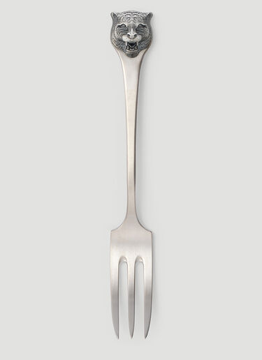 Gucci Set of Two Tiger Dessert Forks Silver wps0680038