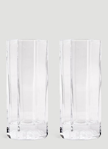 Rosenthal Set of Two Medusa Lumière Long Glasses Transparent wps0690132