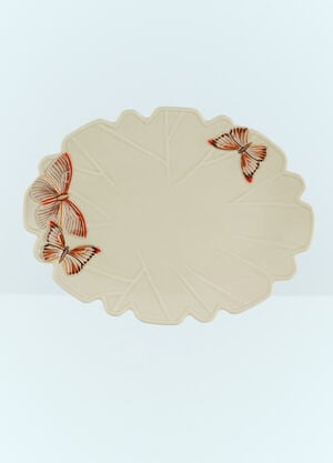 Bordallo Pinheiro Cloudy Butterflies Oval Platter Cream wps0691269
