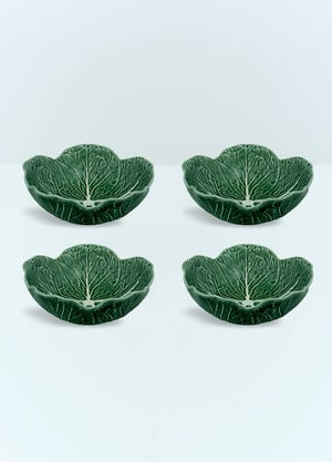 Bordallo Pinheiro Set Of Four Couve Bowls Green wps0691274