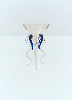 Les-Ottomans Medusa Glass Blue wps0691371