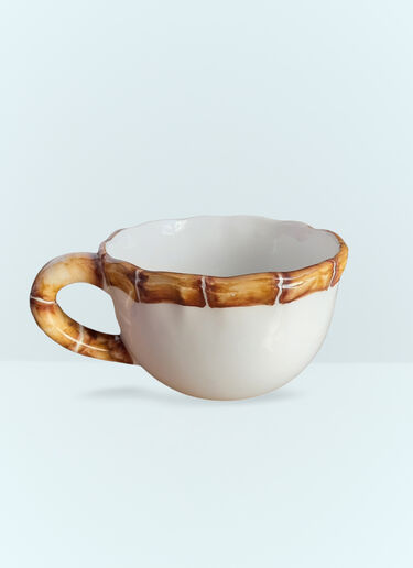 Set Of Two Bamboo Cappuccino Cups Les-Ottomans Set Of Two Bamboo Cappuccino Cups Multicolour wps0691392