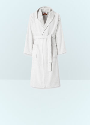 Missoni Chalk Hooded Bathrobe White wps0691566