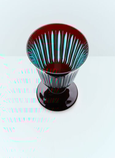 L'Objet Set Of Four Prism Wine Glasses Burgundy wps0691630