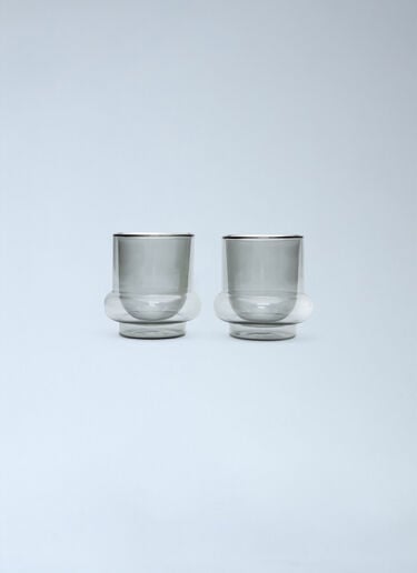 Tom Dixon Set Of Two Bump Coffee Cups Grey wps0691740