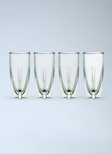 Serax x Ann Demeulemeester Set Of Four Dora High Glasses Green wps0691770