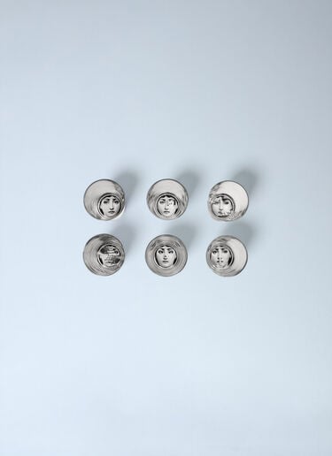 Fornasetti Set of Six Tema e Variazioni Glasses Clear wps0691873