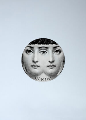 Fornasetti Tema e Varazione N.350 Gemini Wall Plate White wps0691891