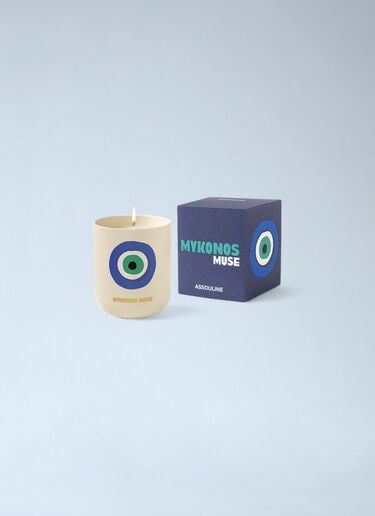 Assouline Mykonos Muse Travel Candle Blue wps0691920