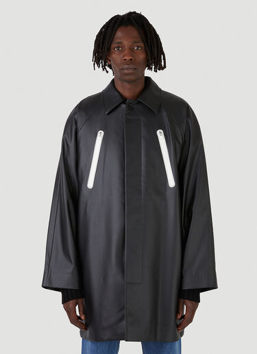 Raglan Zipped Coat Wynn Hamlyn Raglan Zipped Coat Black wyh0146002