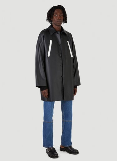 Raglan Zipped Coat Wynn Hamlyn Raglan Zipped Coat Black wyh0146002