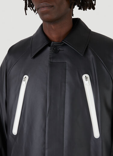 Raglan Zipped Coat Wynn Hamlyn Raglan Zipped Coat Black wyh0146002