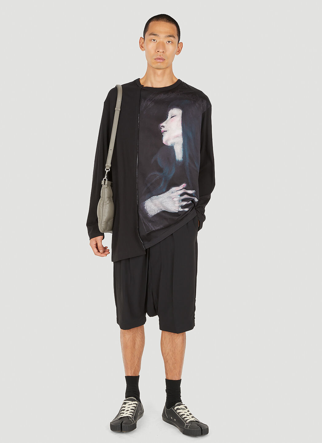 Neighborhood print long-sleeve T-shirt | Yohji Yamamoto