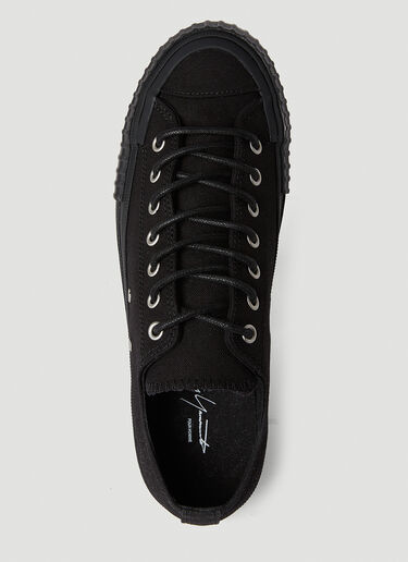 Yohji Yamamoto 硫化橡胶帆布运动鞋 黑色 yoy0152022