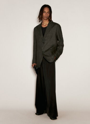 잉크 염색 리넨 블레이저 Yohji Yamamoto 잉크 염색 리넨 블레이저 블랙 yoy0156002