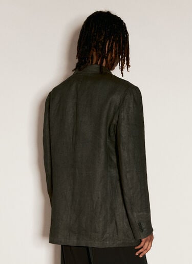 잉크 염색 리넨 블레이저 Yohji Yamamoto 잉크 염색 리넨 블레이저 블랙 yoy0156002