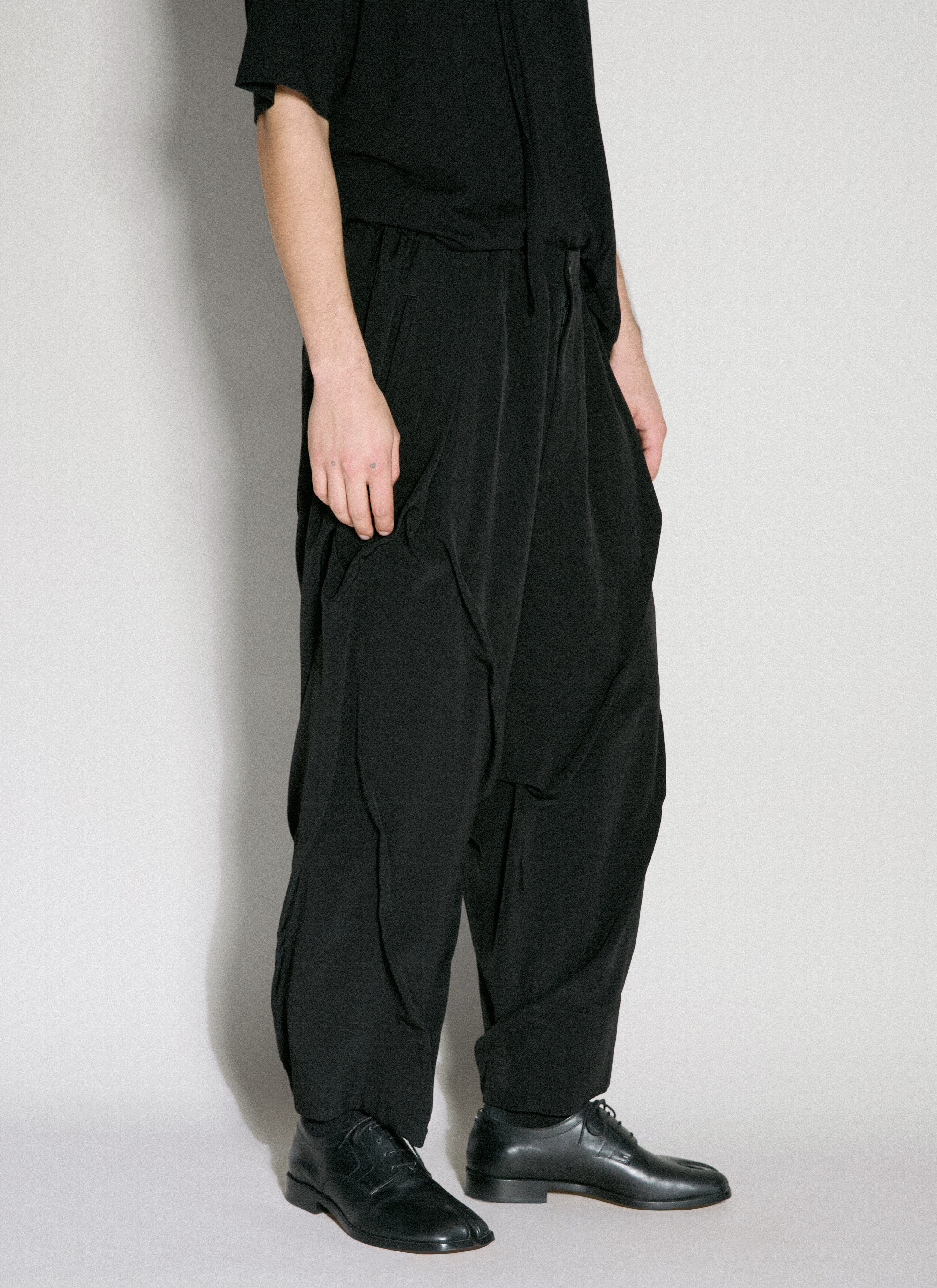Yohji Yamamoto Men's' Random Truck Pants in Black | LN-CC®