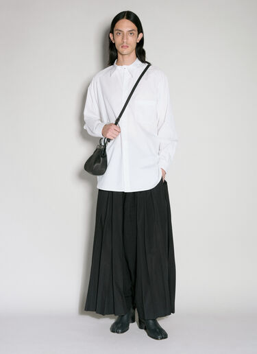 사루엘 플리츠 팬츠 Yohji Yamamoto 사루엘 플리츠 팬츠 블랙 yoy0156007
