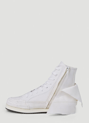 Yohji Yamamoto 레이어드 하이탑 스니커즈 화이트 yoy0250012