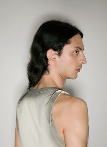 Twisted Shoulder Tank Top Y/PROJECT Twisted Shoulder Tank Top Khaki ypr0156011