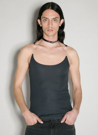 Invisible Strap Tank Top Y/PROJECT Invisible Strap Tank Top Black ypr0156012