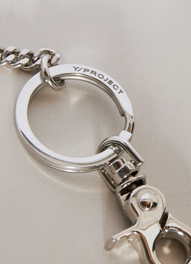Mini Finger Heart Pendant Keyring Y/PROJECT Mini Finger Heart Pendant Keyring Silver ypr0156019