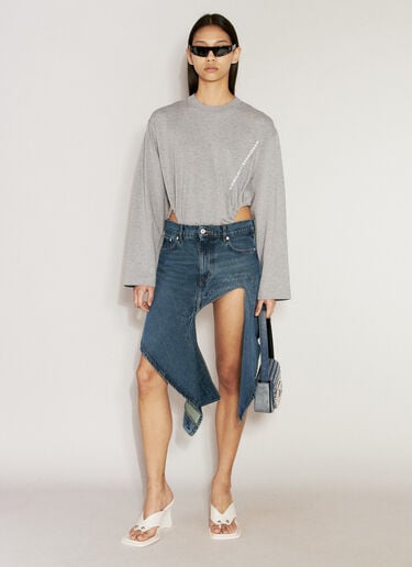 Evergreen Cut-Out Denim Skirt Y/Project Evergreen Cut-Out Denim Skirt Blue ypr0255007