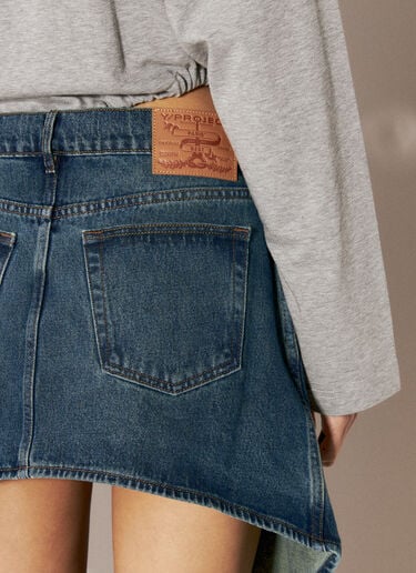 Evergreen Cut-Out Denim Skirt Y/Project Evergreen Cut-Out Denim Skirt Blue ypr0255007