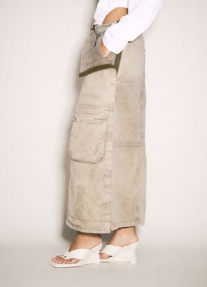 Y/Project Cargo Maxi Skirt Beige ypr0258011