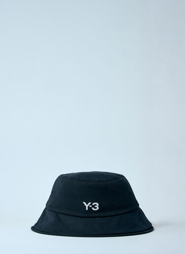 Logo Print Bucket Hat Y-3 Logo Print Bucket Hat Black yyy0160019