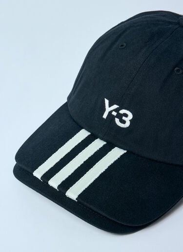 Y-3 Logo Print Baseball Cap Black yyy0160023