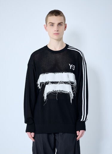 GFX 仿旧针织衫 Y-3 GFX 仿旧针织衫 黑色 yyy0160029
