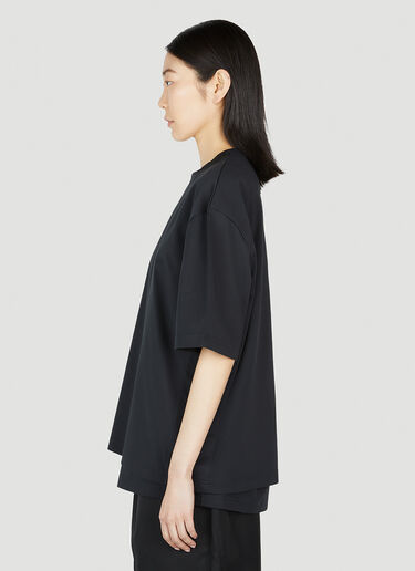 Layered Crewneck T-Shirt Y-3 Layered Crewneck T-Shirt Black yyy0252013