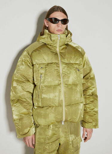 Y-3 GFX Puffer Down Jacket Green yyy0354037