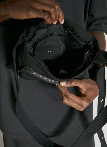 Logo Embroidery Crossbody Bag Y-3 Logo Embroidery Crossbody Bag Black yyy0356029