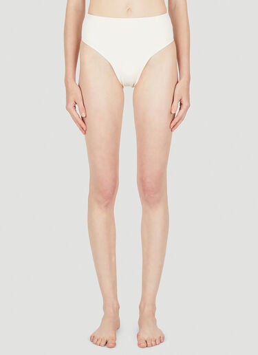 Ziah 90s High Waisted Bikini Bottoms White zia0249016