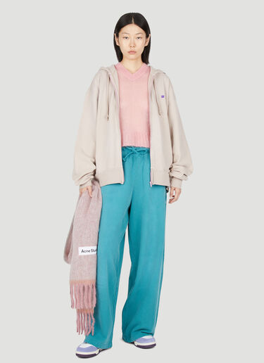 Acne Studios Fleece Track Pants Green acn0353018