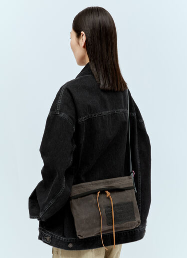 Acne Studios Canvas Crossbody Bag Grey acn0355014