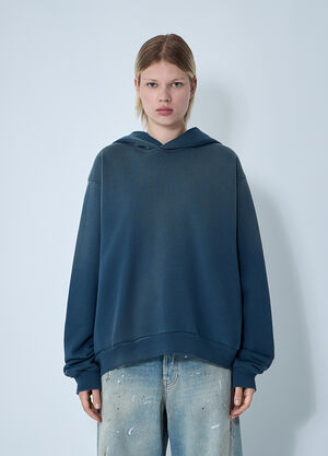 Acne Studios 徽标图案连帽运动衫  藏蓝色 acn0361005
